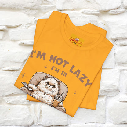 "I'm Not Lazy I'm In Energy-Saving Mode " Cat T-shirt |Nunu&Miao Studio