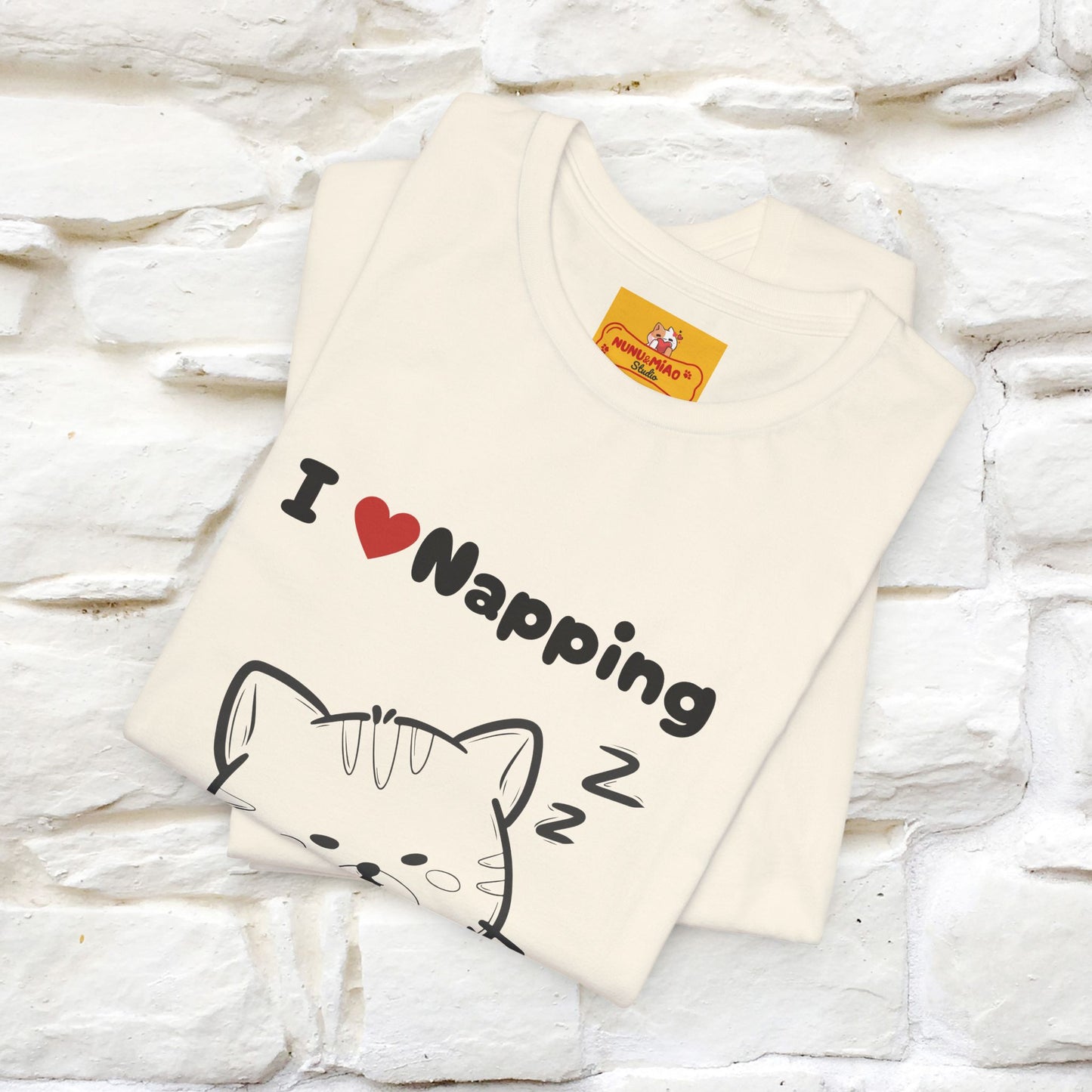 "I Love Napping" Cat T-Shirt | Nunu&Miao Studio - Nunu&Miao Studio