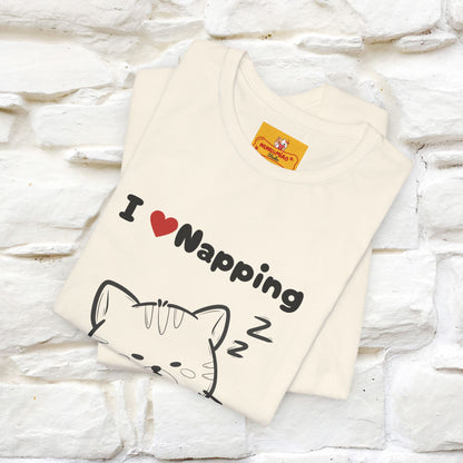 "I Love Napping" Cat T-Shirt | Nunu&Miao Studio - Nunu&Miao Studio