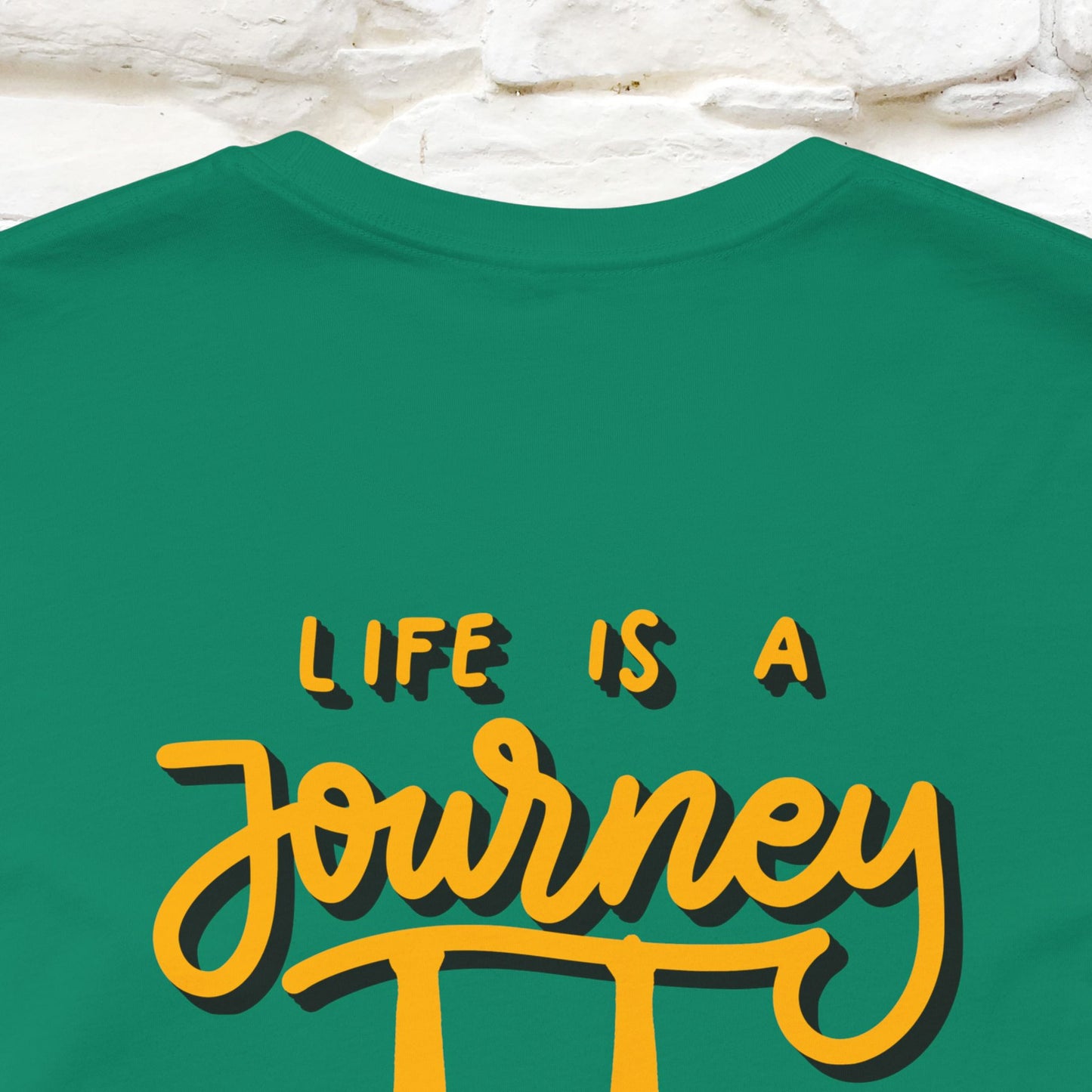 "Life Is A Journey'' Cat T-Shirt | Front & Back Design | Nunu&Miao Studio