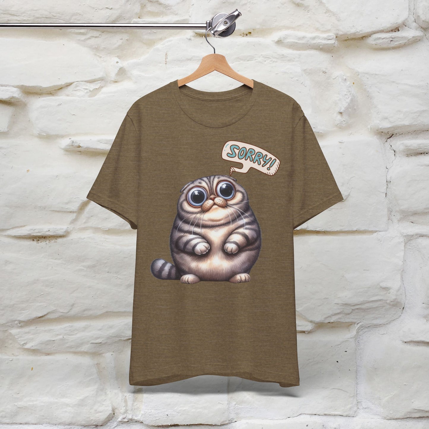 Sorry Cat T-Shirt for Men & Women | 100% Cotton* Funny & Stylish Tee