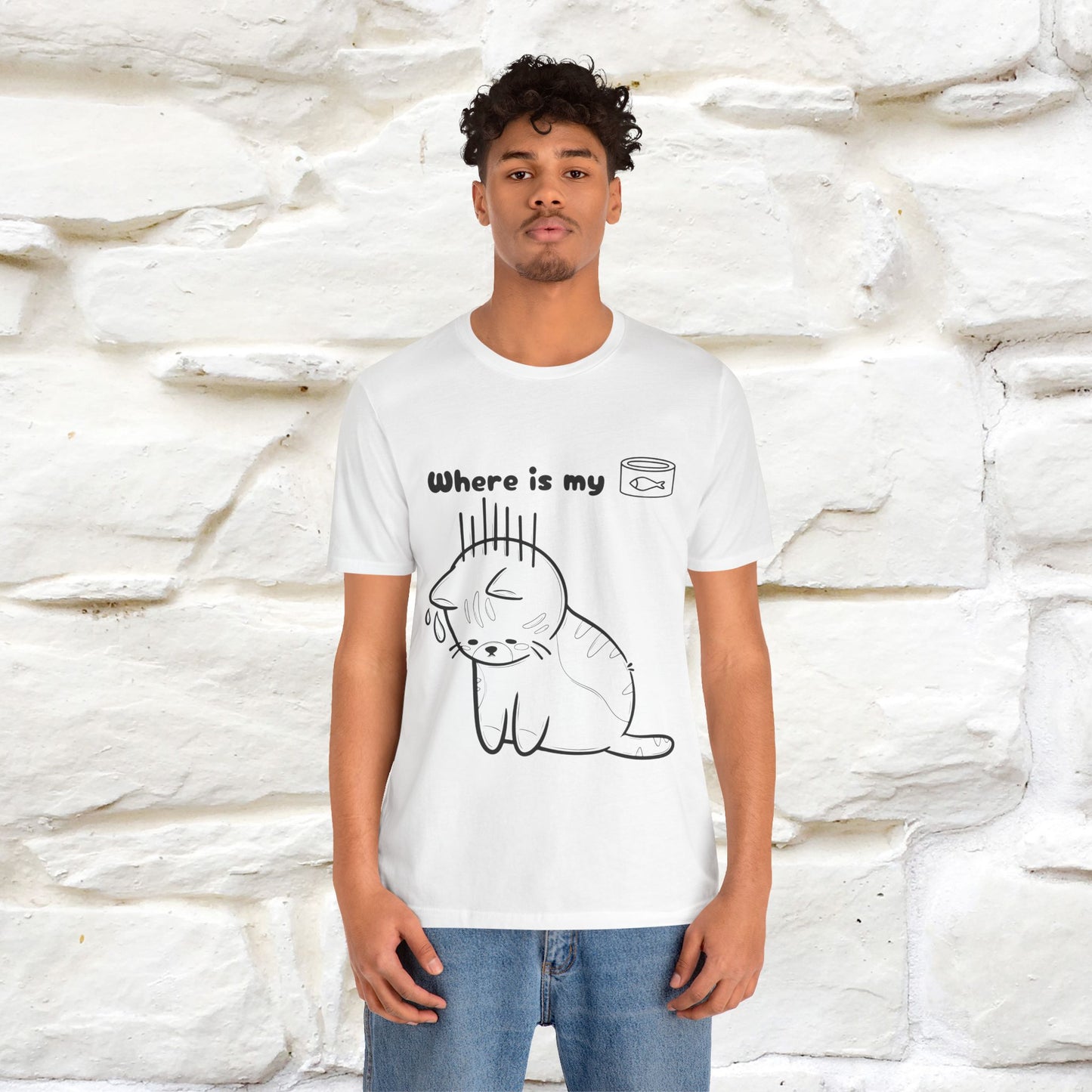 "Where Is My Tuna?" Cat T-Shirt | Nunu&Miao Studio - Nunu&Miao Studio