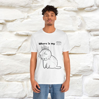 "Where Is My Tuna?" Cat T-Shirt | Nunu&Miao Studio - Nunu&Miao Studio
