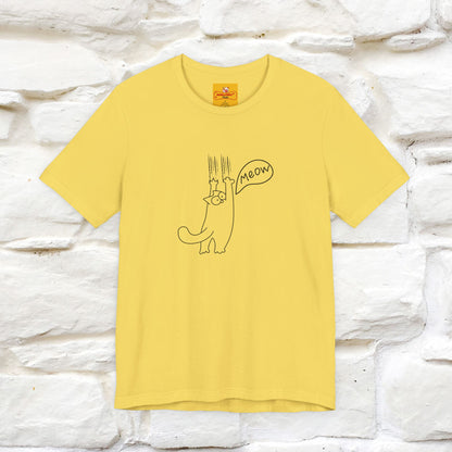 "Meow Meow Meow" Cat T-Shirt | Front & Back Design | Nunu&Miao Studio
