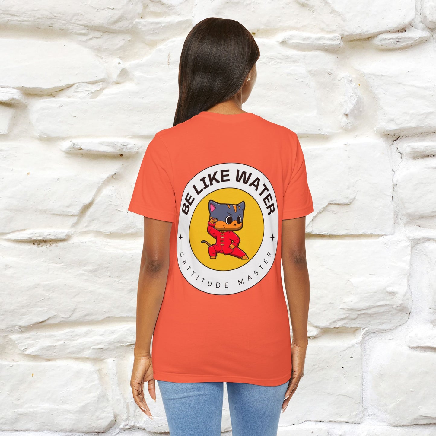 "Be Like Water: Cattitude Master | Cat T-Shirt |Nunu&Miao Studio