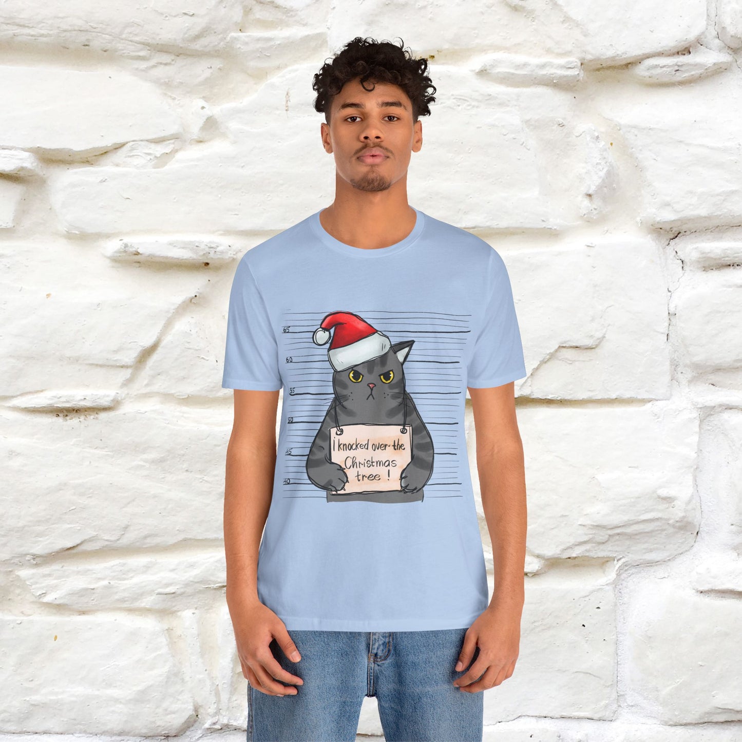 "I Knocked Over The Christmas Tree " |Funny Cat T-Shirt | Nunu&Miao Studio