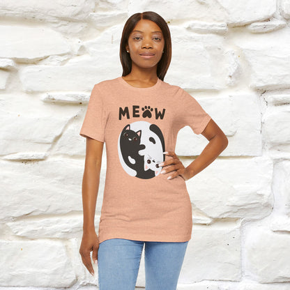 ''Ying Yang Meow''  Cat T-shirt for Men and Women  100% Cotton*