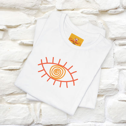 "The Hypnotic Meow'' Cat T-Shirt Front and Back Design | Nunu&Miao Studio