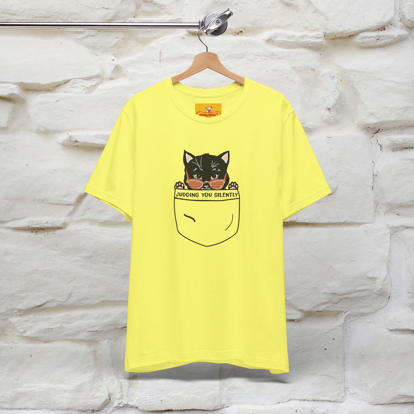 ''Judging You Silently'' | Cat T-Shirt for Men | Nunu&Miao Studio