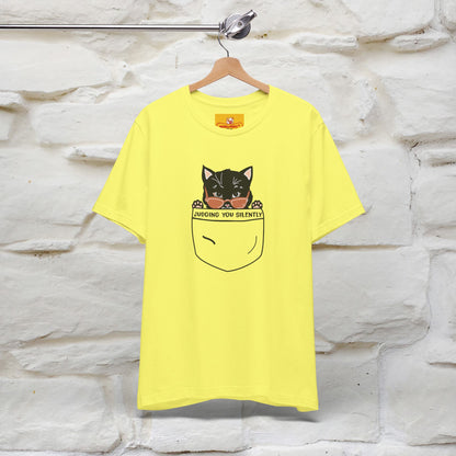 ''Judging You Silently'' | Cat T-Shirt for Men | Nunu&Miao Studio