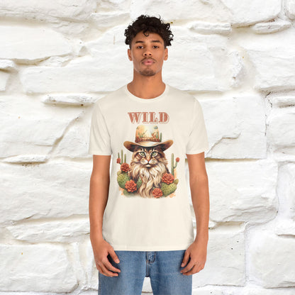 Wild Cowboy Cat T-Shirt for Men & Women | 100% Cotton* Adventure Tee