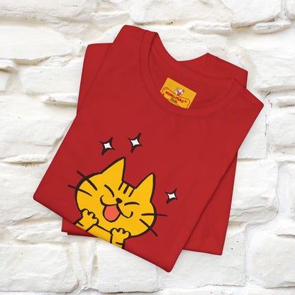 ""It's A Good Day" Cat T-Shirt| Front & Back Design | Nunu&Miao Studio