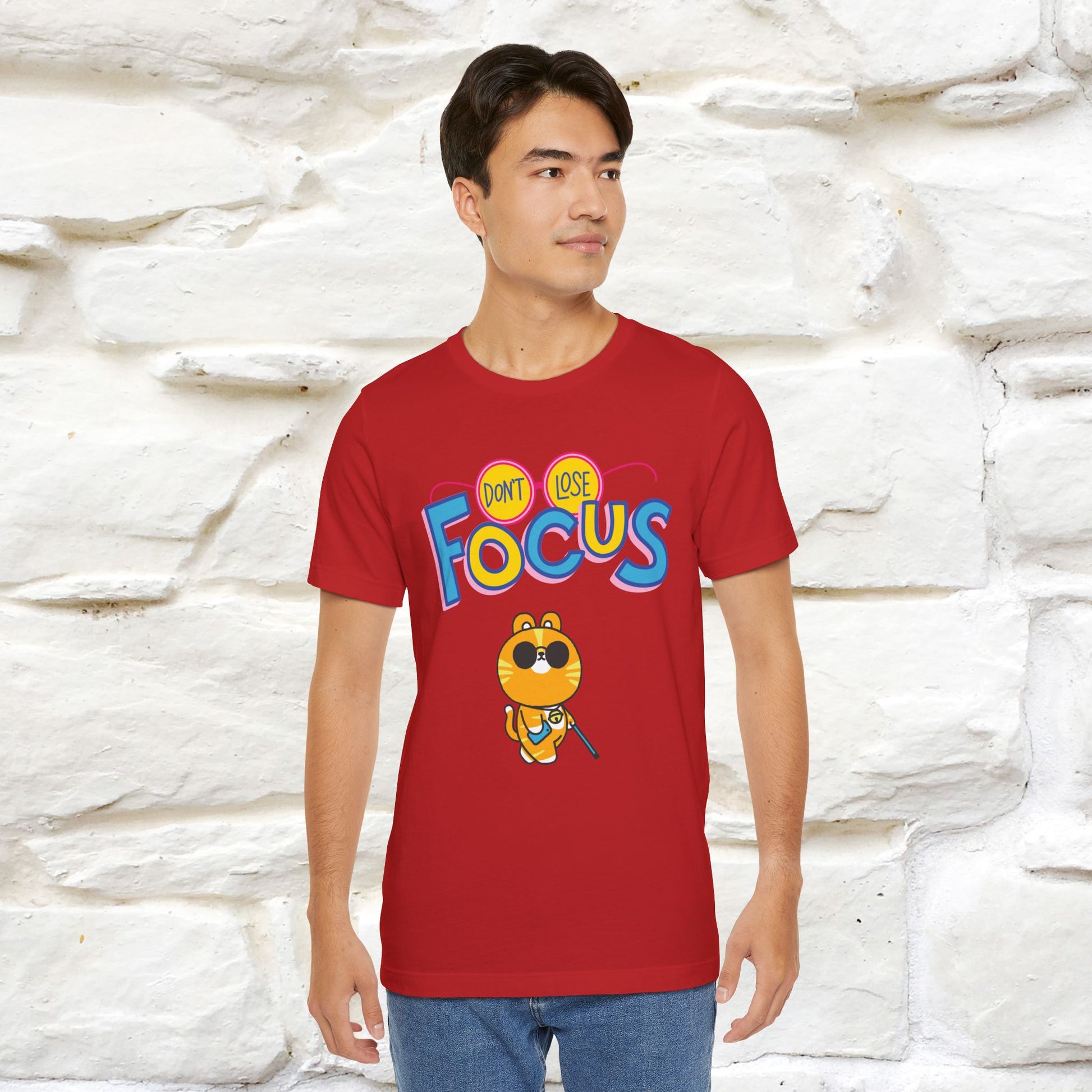 ''Don’t Lose Focus'' Cat T-Shirt | Nunu&Miao Studio - Nunu&Miao Studio