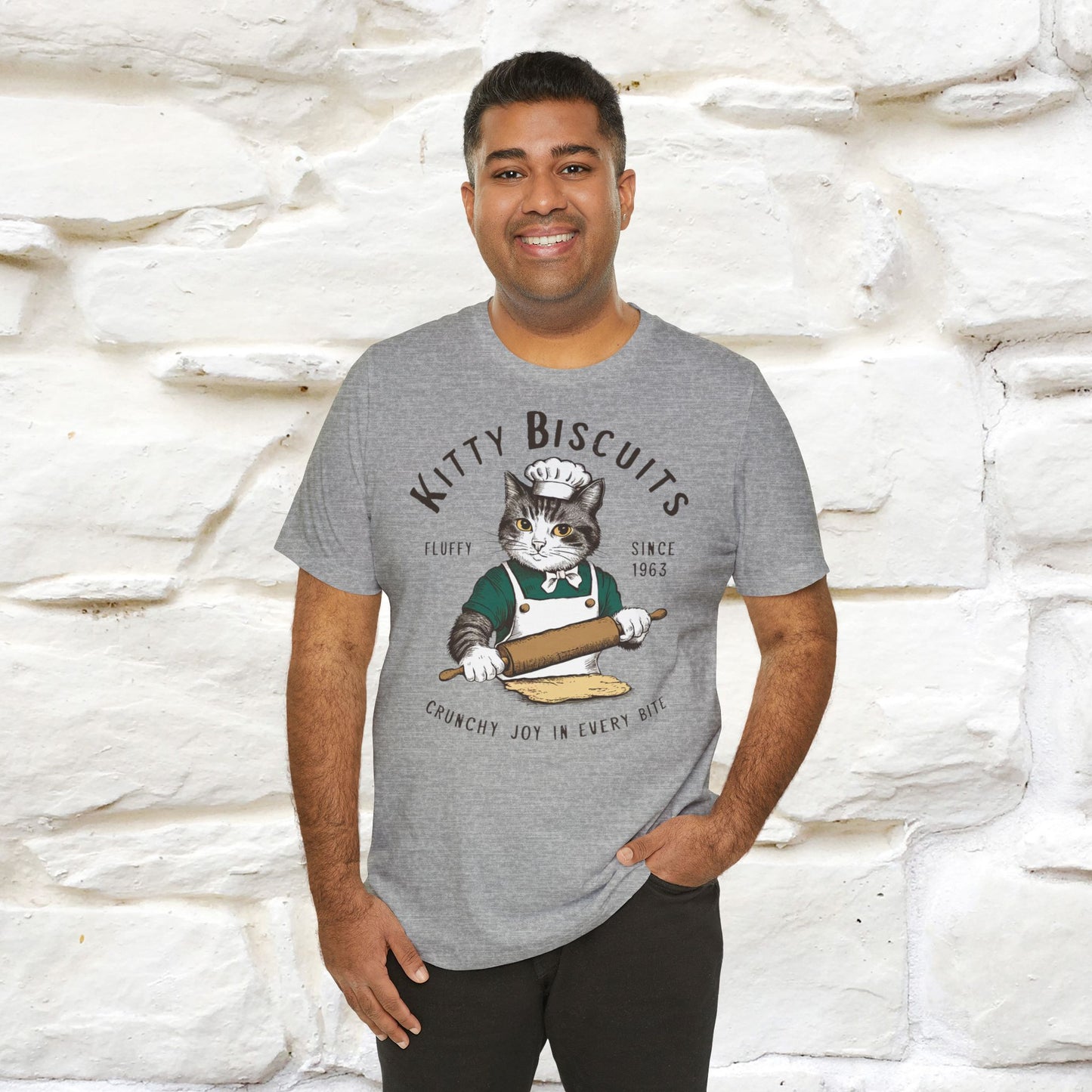 Kitty Biscuits Crunchy Joy T-Shirt | Cat Lover’s Delight for Men & Women | 100% Cotton*