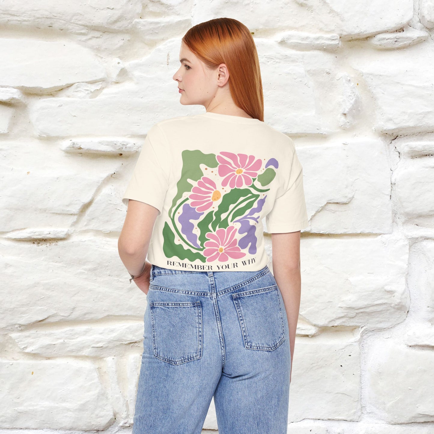 "Remember Your Why'' Cat T-Shirt Front and Back Design | Nunu&Miao Studio