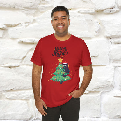 Buon Natale Cat T-Shirt | Italian Christmas Cat Shirt for Men & Women | 100% Cotton*