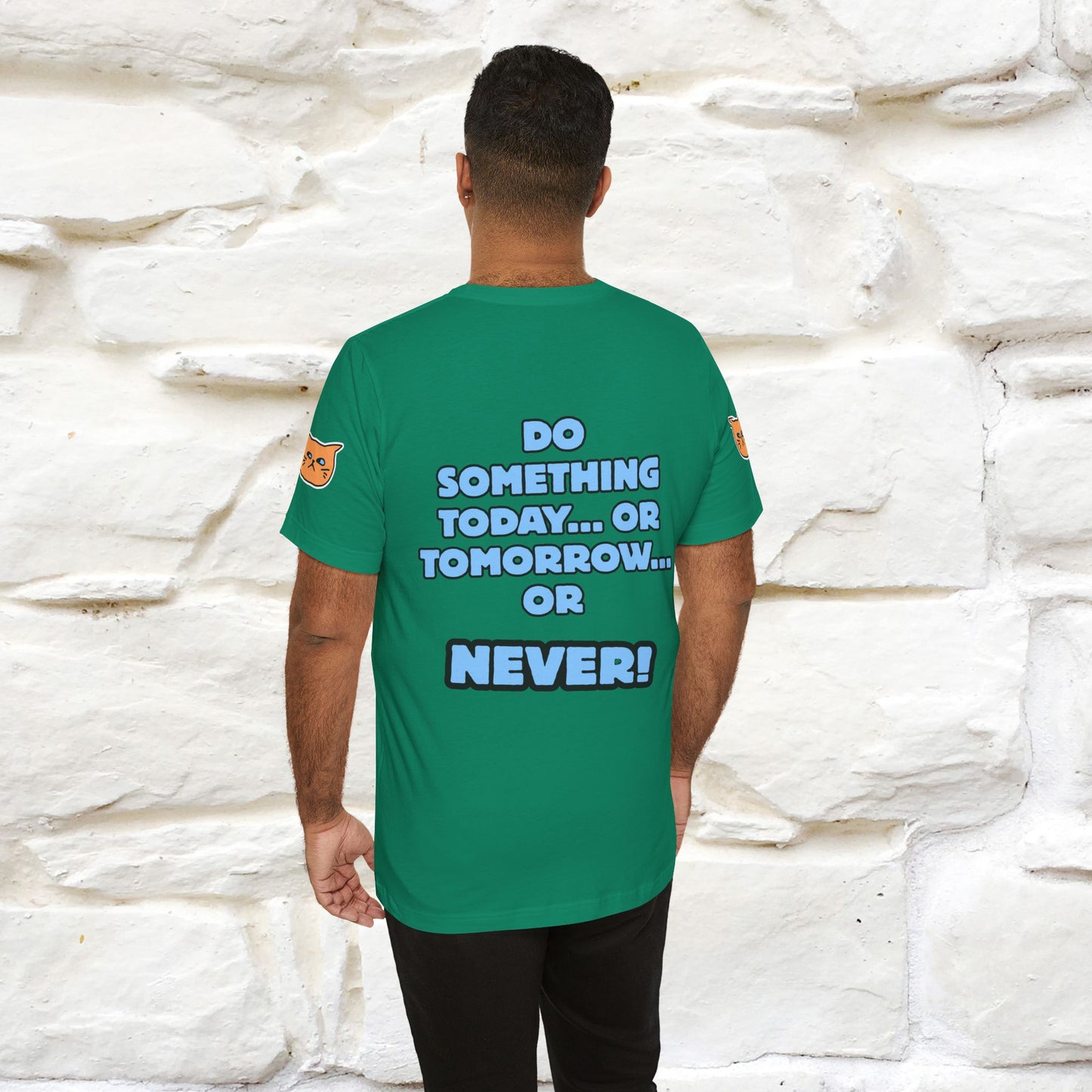 "Do something today… or tomorrow… or never." Cat T-Shirt| Front & Back Design | Nunu&Miao Studio