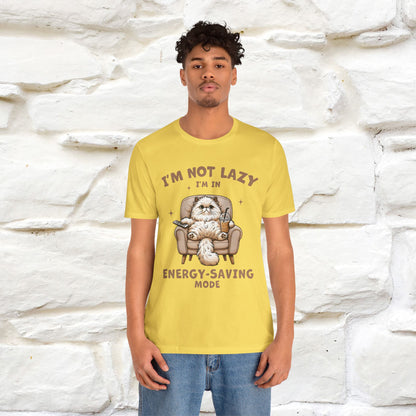 "I'm Not Lazy I'm In Energy-Saving Mode " Cat T-shirt |Nunu&Miao Studio