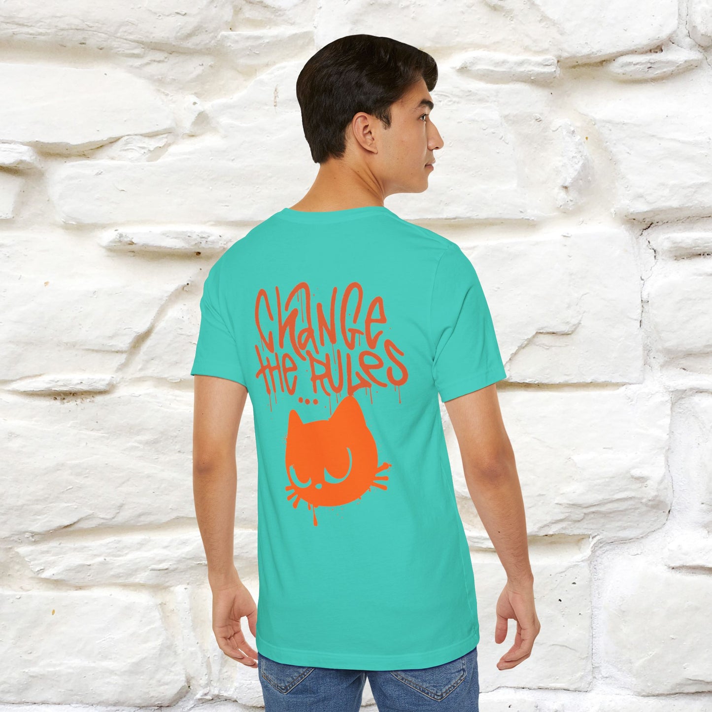 ''Change The Rules'' - Cat T-shirt -Nunu&Miao Studio