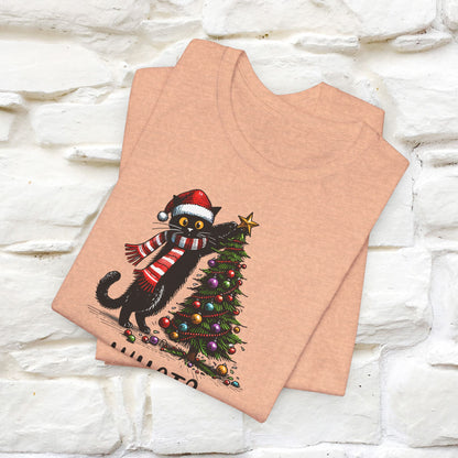 What? Cattitude Cat Christmas Shirt for Men & Women | 100% Cotton*