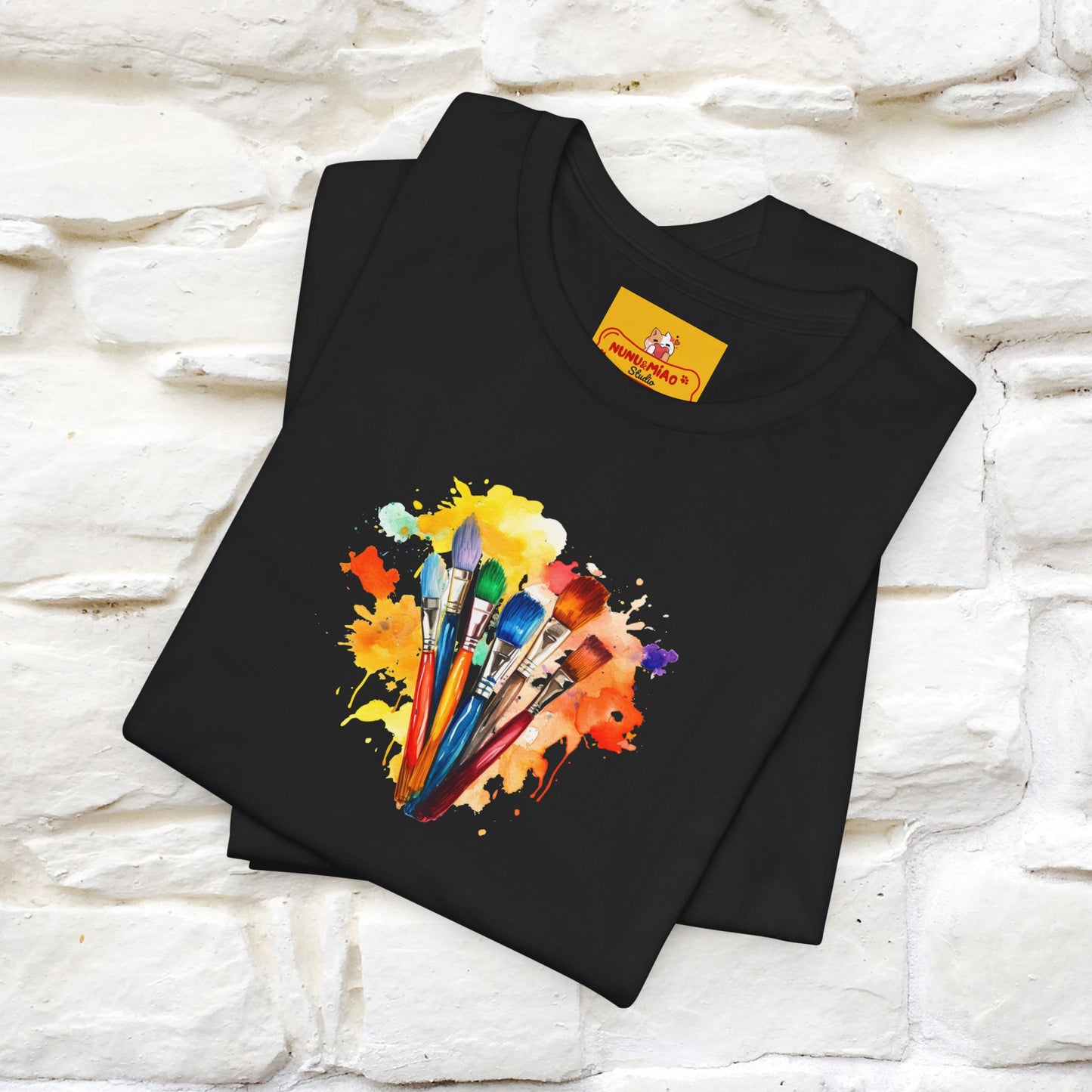 "Il Pittore'' Cat T-Shirt Front and Back Design | Nunu&Miao Studio