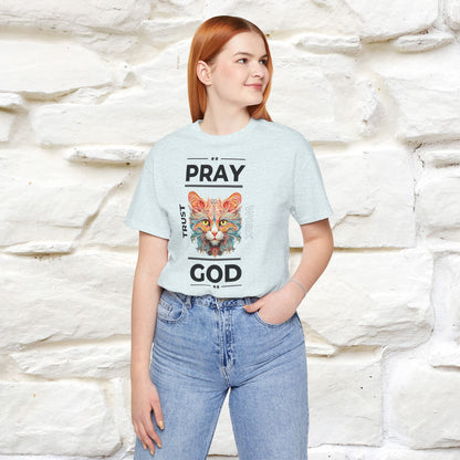 Pray, God, Trust, Work T-Shirt for Men & Women | 100% Cotton* Inspirational Tee