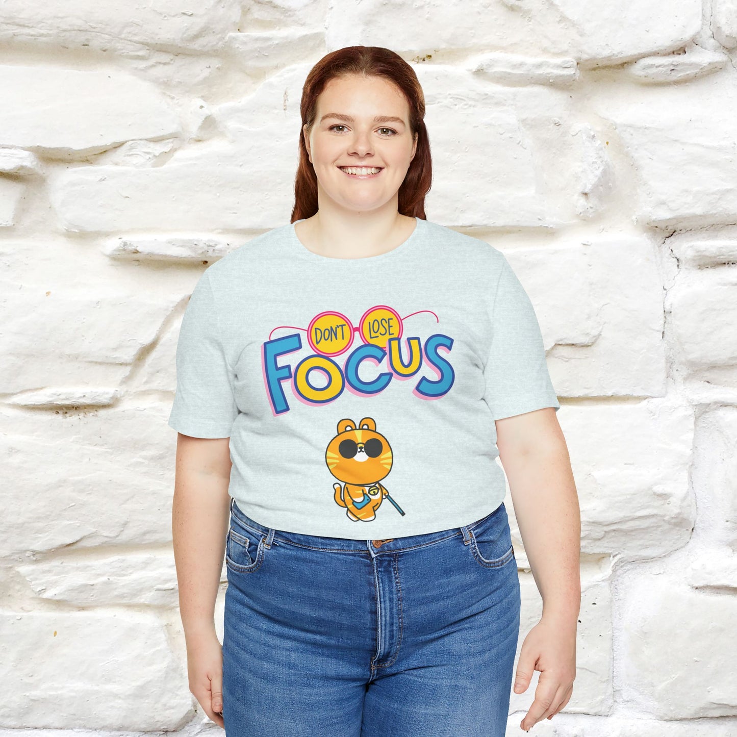 Don’t Lose Focus Cat T-Shirt for Men & Women | 100% Cotton* Motivational & Funny Tee