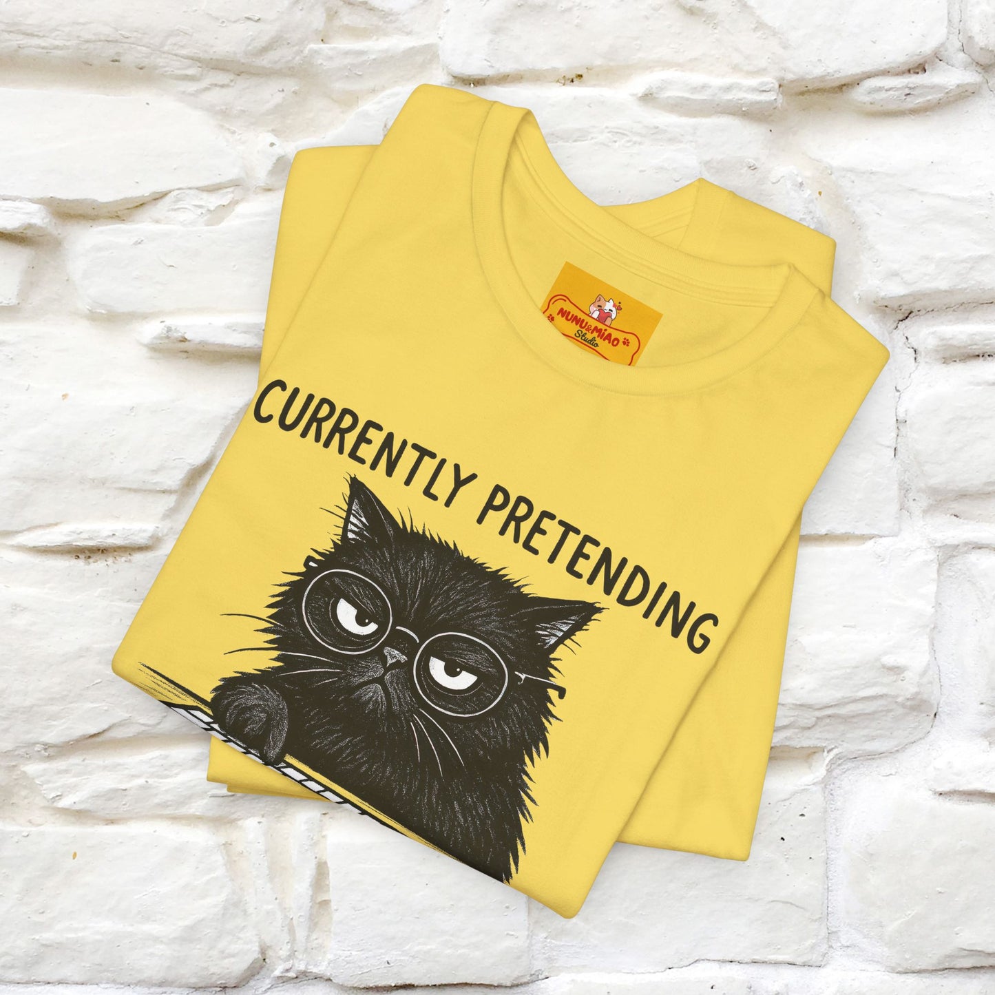 "Currently Pretending To Be Productive" |Cat T-Shirt | Nunu&Miao Studio