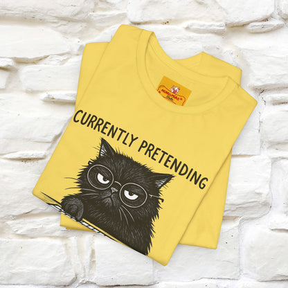 "Currently Pretending To Be Productive" |Cat T-Shirt | Nunu&Miao Studio