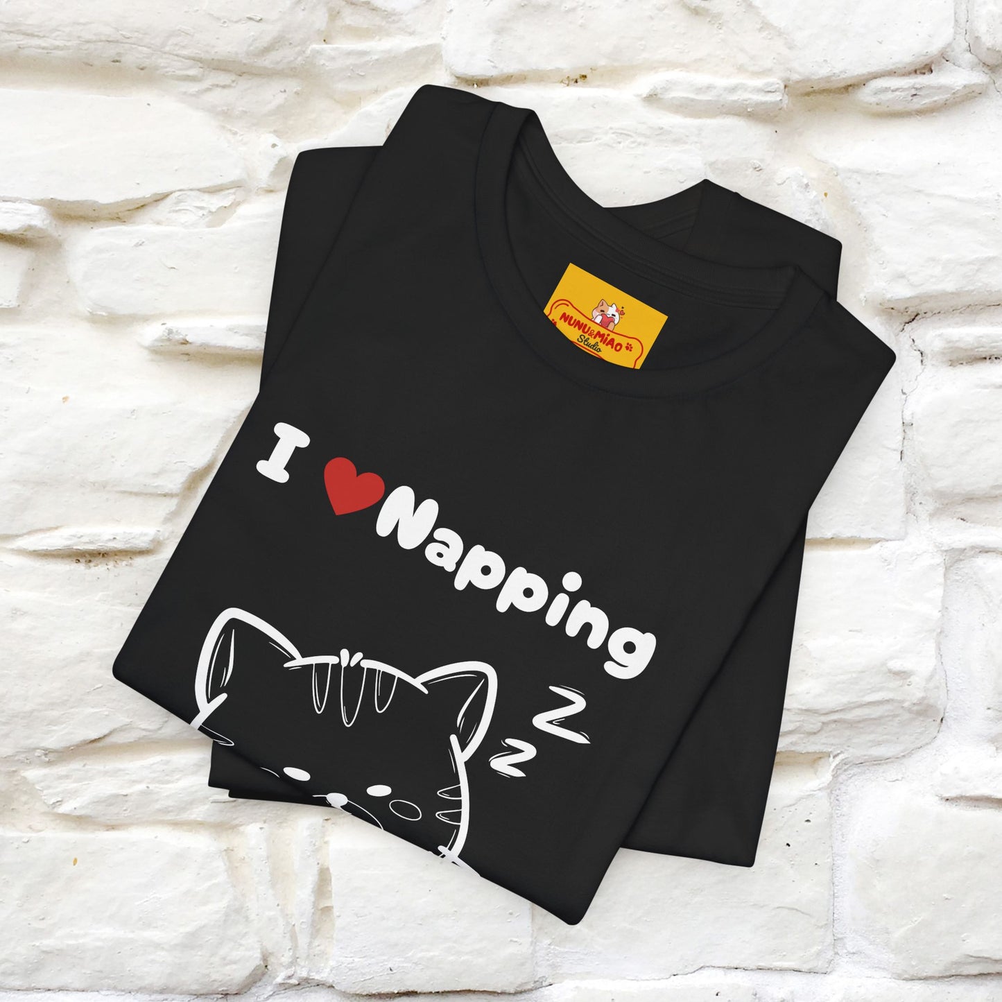 "I Love Napping" Cat T-Shirt | Nunu&Miao Studio - Nunu&Miao Studio
