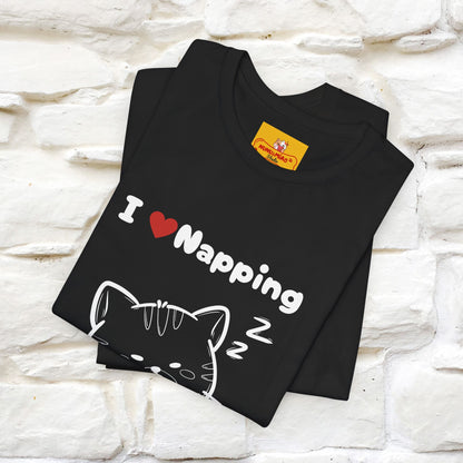 "I Love Napping" Cat T-Shirt | Nunu&Miao Studio - Nunu&Miao Studio