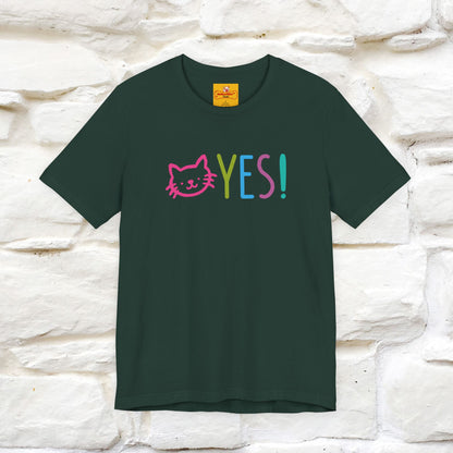 "Yes, Just Do It" Cat T-Shirt| Front & Back Design | Nunu&Miao Studio