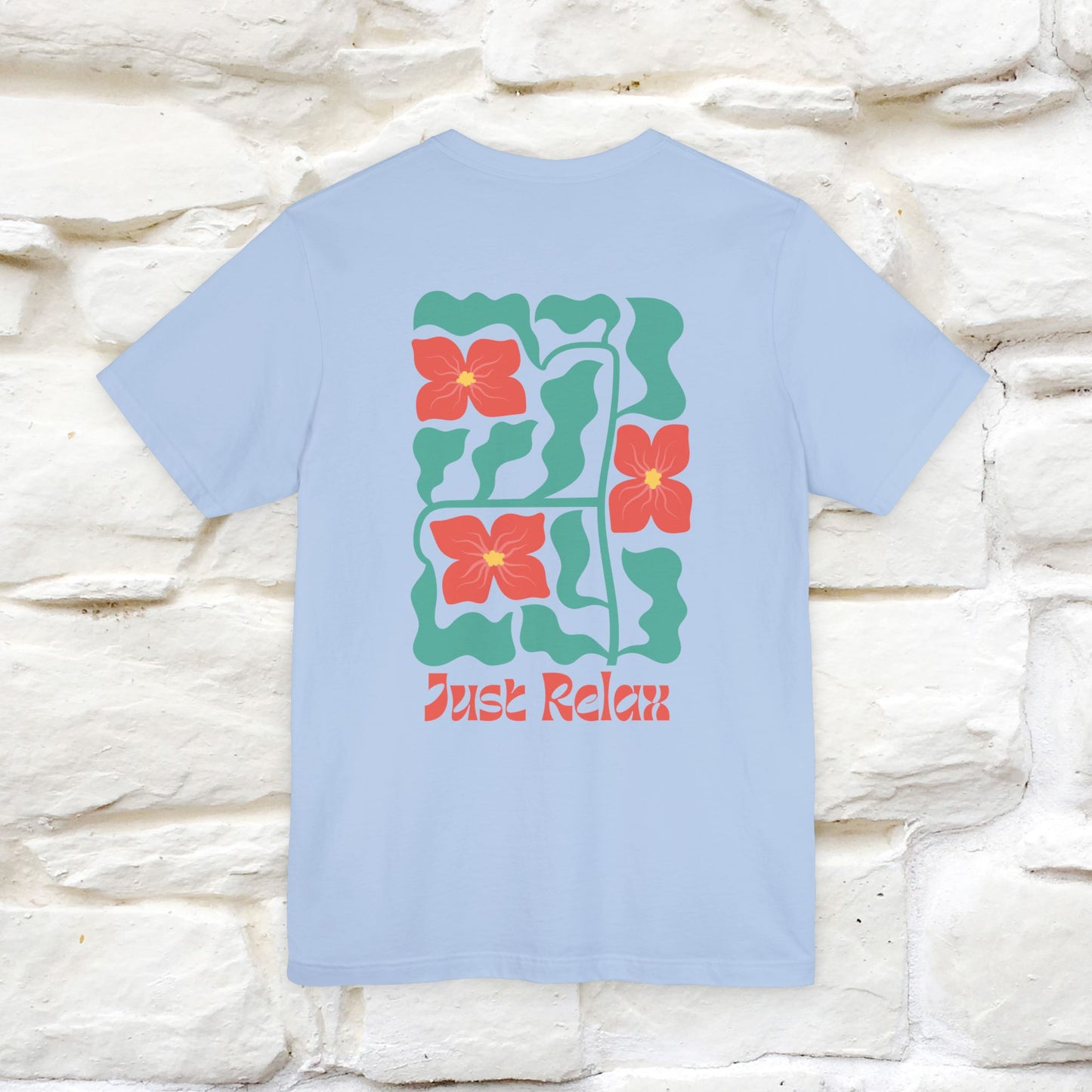 "Just Relax'' Cat T-Shirt Front and Back Design | Nunu&Miao Studio