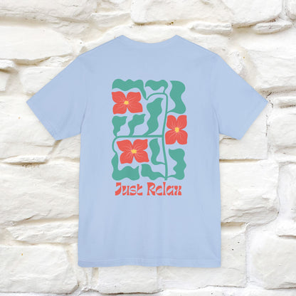 "Just Relax'' Cat T-Shirt Front and Back Design | Nunu&Miao Studio