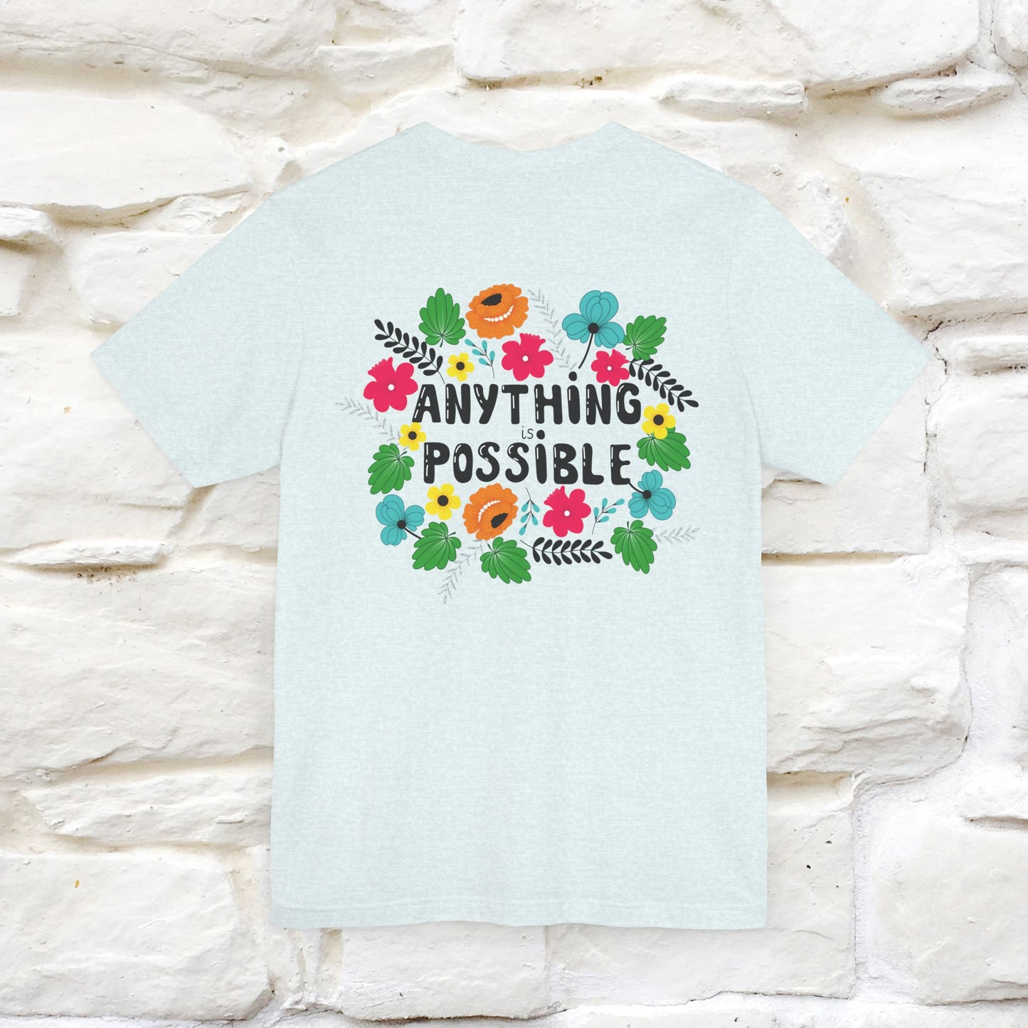 "Anything Is Possible" Cat T-Shirt for Men & Women | Front & Back Design | 100% Cotton* 🐾