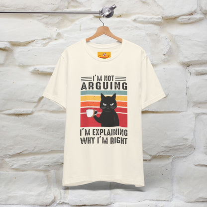 Non sto discutendo, sto spiegando perché ho ragione T-shirt con gatto per uomo e donna | 100% cotone* Maglietta divertente