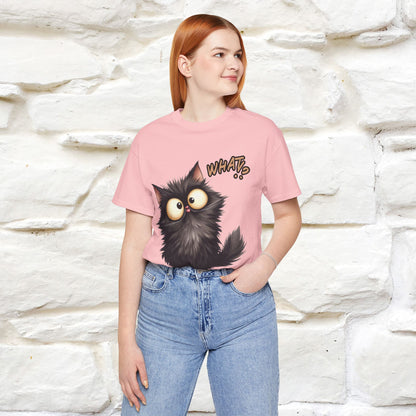 What? Cat T-Shirt for Men & Women | 100% Cotton* Funny & Stylish Tee