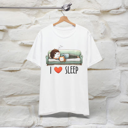 ''I Love Sleep''  Cat T-shirt for Men and Women  100% Cotton*