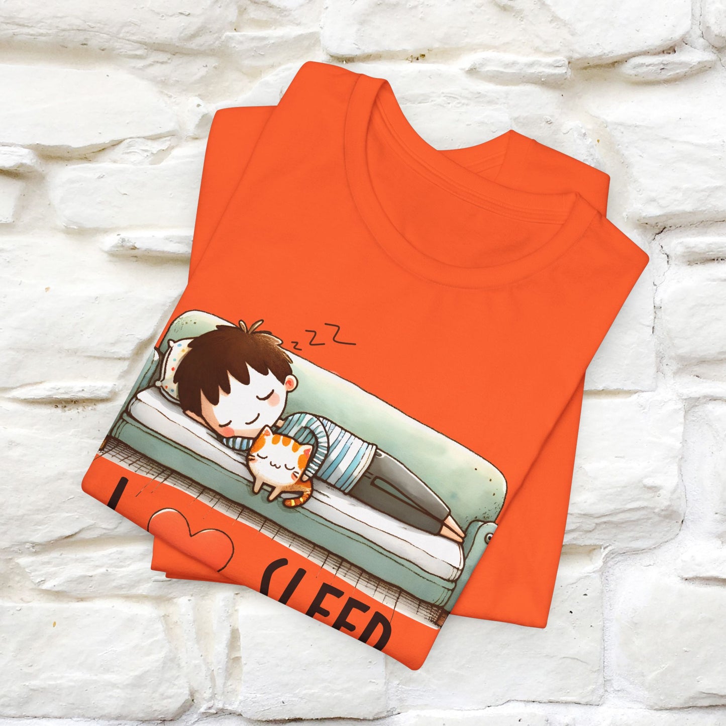 ''I Love Sleep''  Cat T-shirt for Men and Women  100% Cotton*