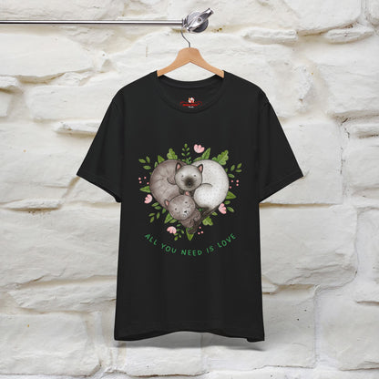 "All You Need Is Love" Cat T-Shirt | 100% Cotton* | Adorable Cat Apparel for Men & Women