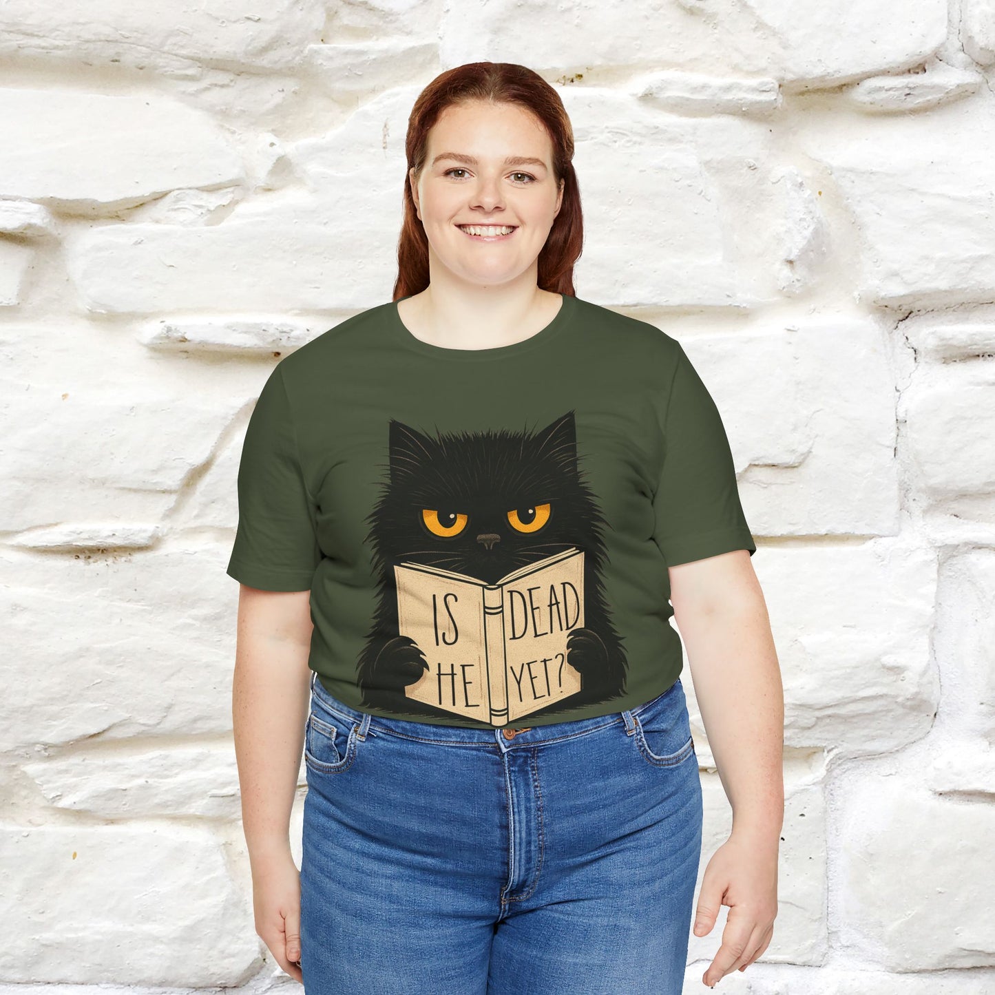 "Is He Dead Yet" |Cat T-Shirt | Nunu&Miao Studio