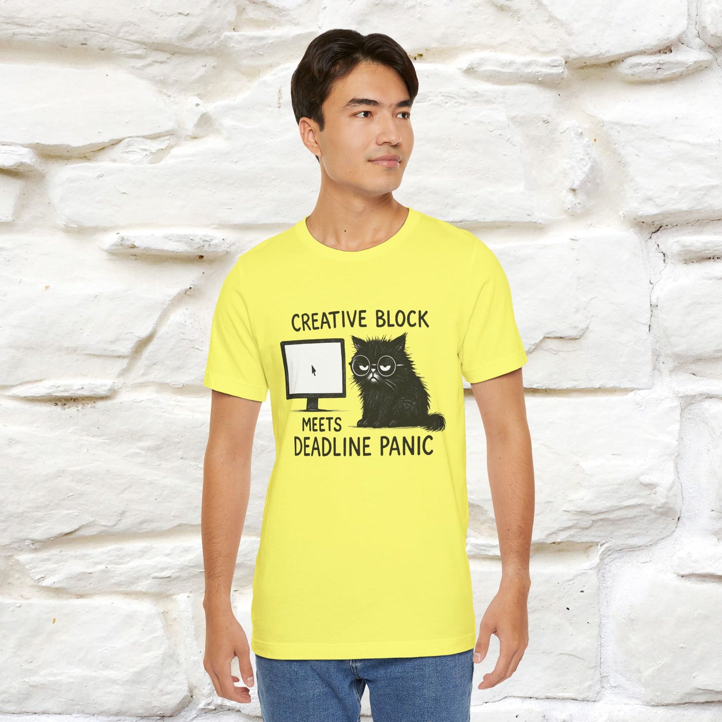 "Creative Block Meets Deadline..." |Cat T-Shirt | Nunu&Miao Studio