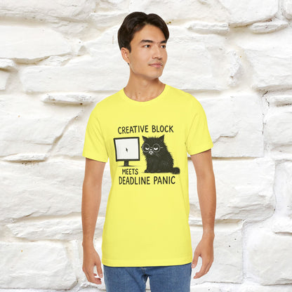 "Creative Block Meets Deadline..." |Cat T-Shirt | Nunu&Miao Studio