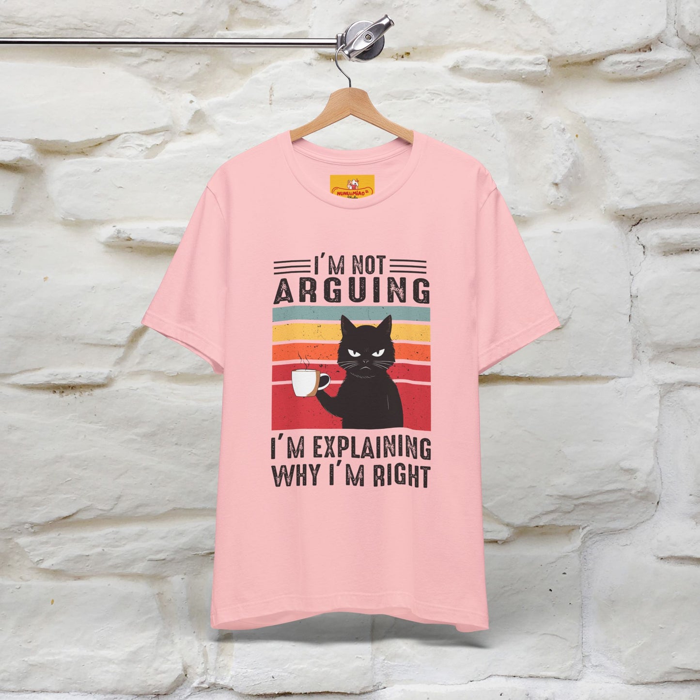 Non sto discutendo, sto spiegando perché ho ragione T-shirt con gatto per uomo e donna | 100% cotone* Maglietta divertente