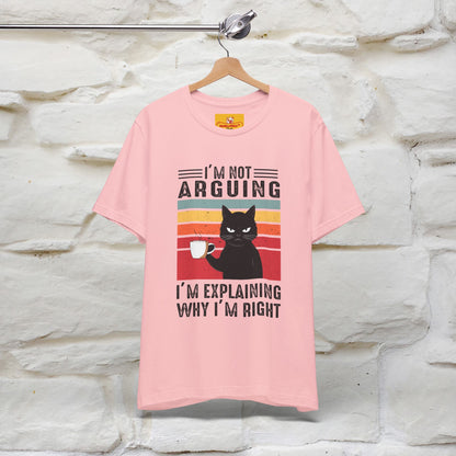 Non sto discutendo, sto spiegando perché ho ragione T-shirt con gatto per uomo e donna | 100% cotone* Maglietta divertente