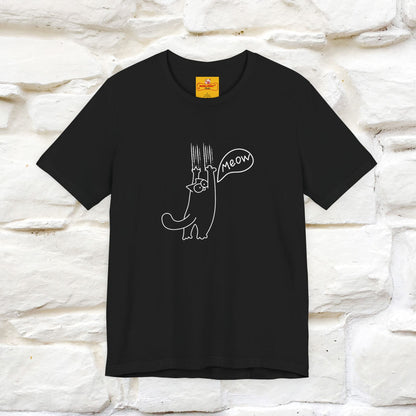 "Meow Meow Meow" Cat T-Shirt | Front & Back Design | Nunu&Miao Studio