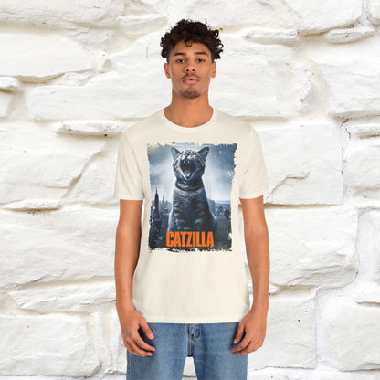 Catzilla T-Shirt | Fun Monster Cat Tee for Men & Women | 100% Cotton*