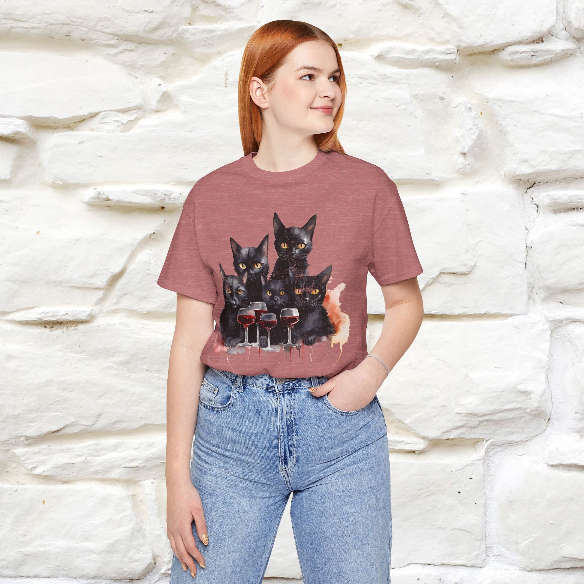 "Catty Cocktails'' T-shirt for Women 100% Cotton* - Nunu&Miao Studio