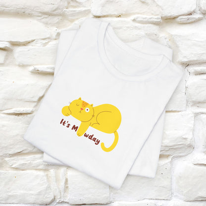 "It's Meawday" Cat T-shirt for Men & Women | Front & Back Design | 100% Cotton*