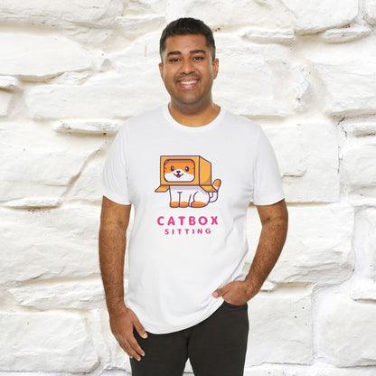 "Catbox Sitting" Funny Cat T-Shirt for Men & Women | 100% Cotton*